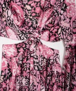 Φόρεμα Maxi Cut-Out με Κρίκο, Purple Print