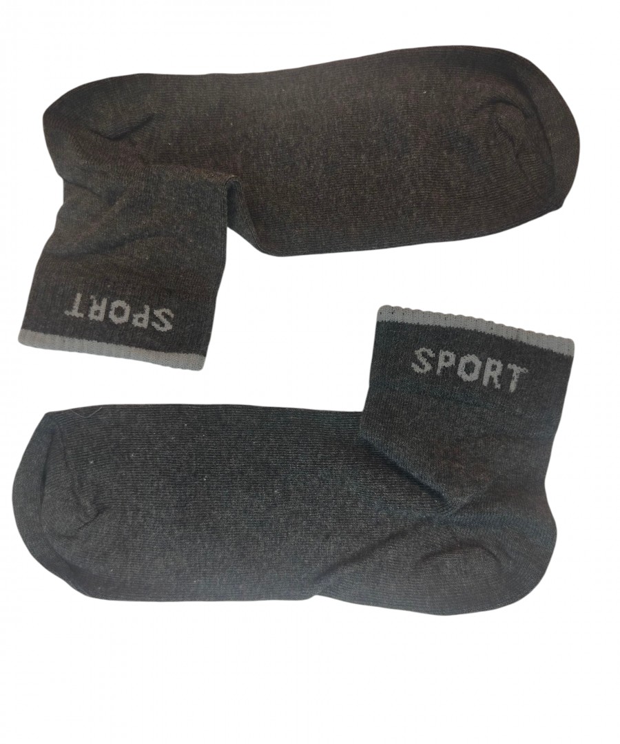 Sport κάλτσες 12 ζευγάρια βαμβακερές Ανθρακί Sport κάλτσες 12 ζευγάρια βαμβακερές Ανθρακί