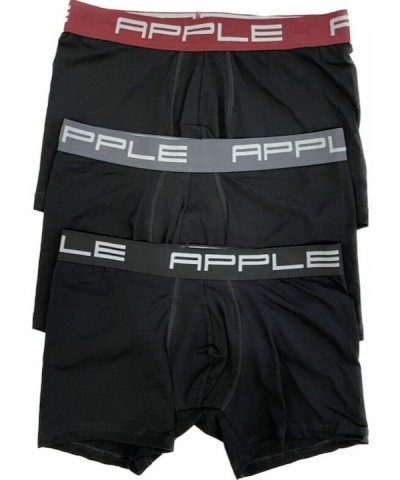 Apple BoxerΑνδρικά Μποξεράκια Red/Grey/Black Band 3Pack Apple BoxerΑνδρικά Μποξεράκια Red/Grey/Black Band 3Pack