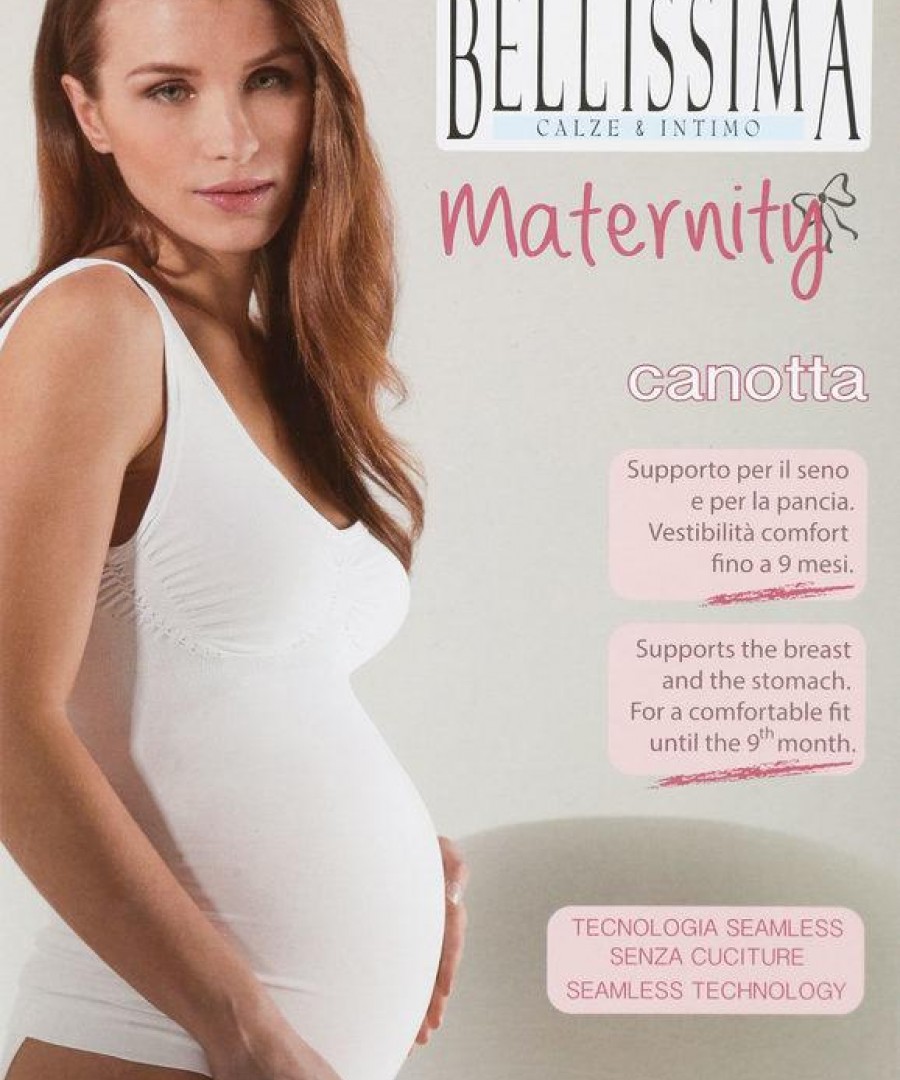 Bellissima maternity tank top 2+1 Δώρο Λευκό+Μπεζ+Μαύρο