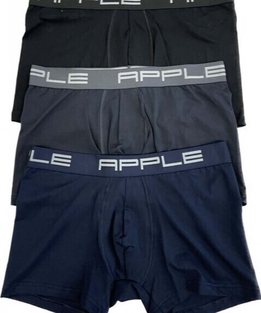 APPLE BOXER MEN΄S BOXER 0113965 BLACK-NAVY-ANTHRACITE 3PACK Μαύρο / Μπλε / Ανθρακί APPLE BOXER MEN΄S BOXER 0113965 BLACK-NAVY-ANTHRACITE 3PACK Μαύρο / Μπλε / Ανθρακί