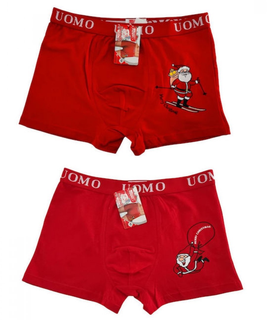 Ανδρικά Μποξεράκια Κοκκινο 2Pack τυχαίας επιλογής Ανδρικά Μποξεράκια Κοκκινο 2Pack τυχαίας επιλογής