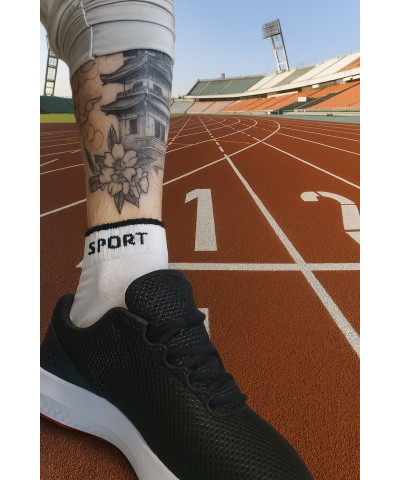 Sport κάλτσες 12 ζευγάρια βαμβακερές Λευκό Sport κάλτσες 12 ζευγάρια βαμβακερές Λευκό
