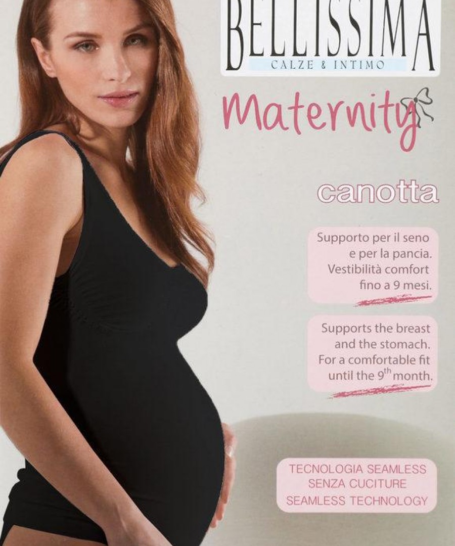 Bellissima maternity tank top 2+1 Δώρο Λευκό+Μπεζ+Μαύρο