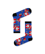 Βαμβακερές κάλτσες με σχέδιο Beer Can Μπλε/Κόκκινο