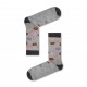 Βαμβακερές κάλτσες με σχέδιο Ντόνατ Γκρι