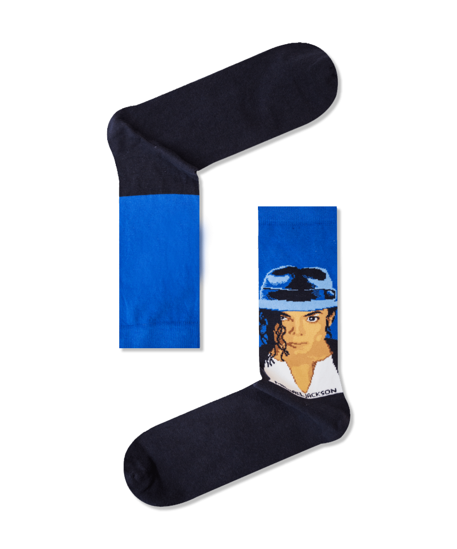Βαμβακερές κάλτσες με σχέδια  Michael Jackson1 Πολύχρωμα
