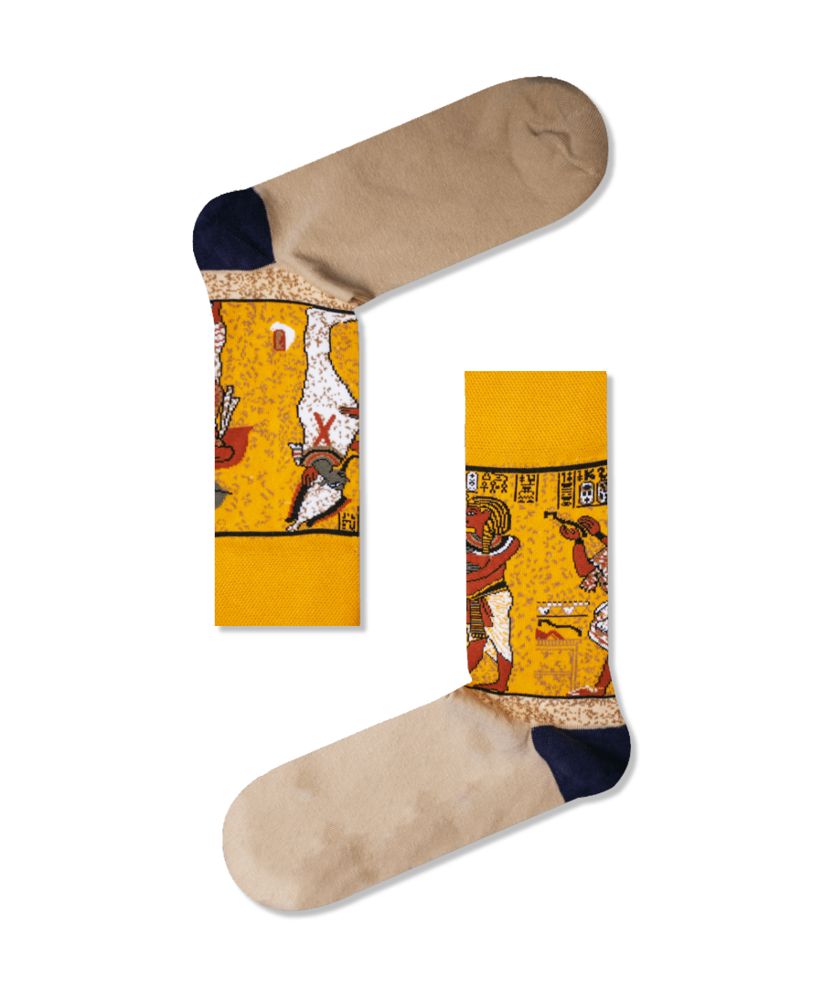 Βαμβακερές κάλτσες με σχέδιο EGYPT πολύχρωμες