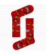 Βαμβαkερές κάλτσες σχέδιο Game Κόκκινο Blanc