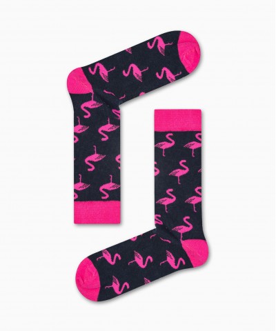 Βαμβακερές Κάλτσες Με Σχέδια Ροζ Φλαμίνγκο