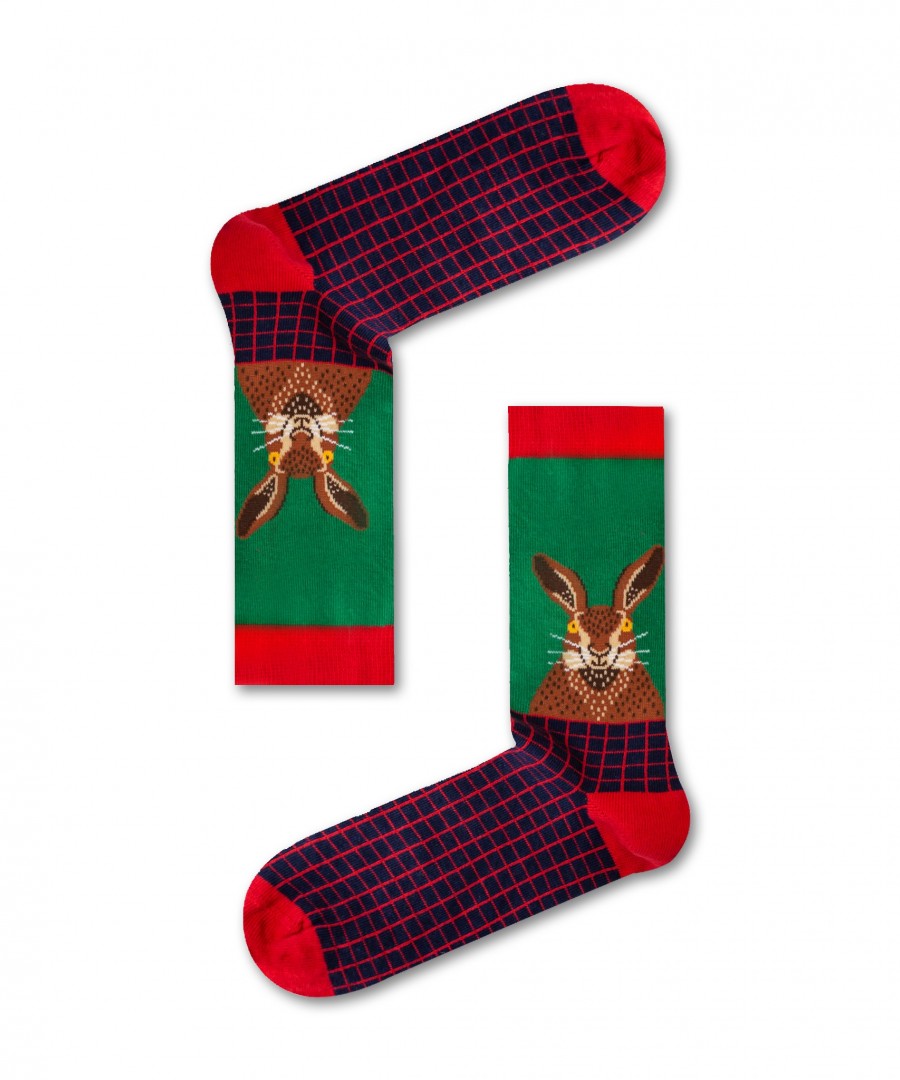 Βαμβακερές κάλτσες με σχέδιο Rabbit Πολύχρωμα