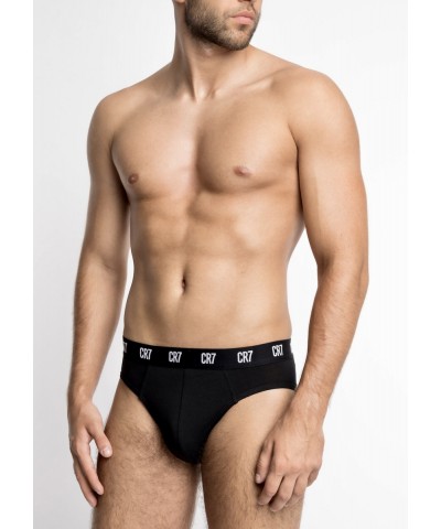 Cristiano Ronaldo Ανδρικά Σλιπ Μαύρα 3Pack Cristiano Ronaldo Ανδρικά Σλιπ Μαύρα 3Pack