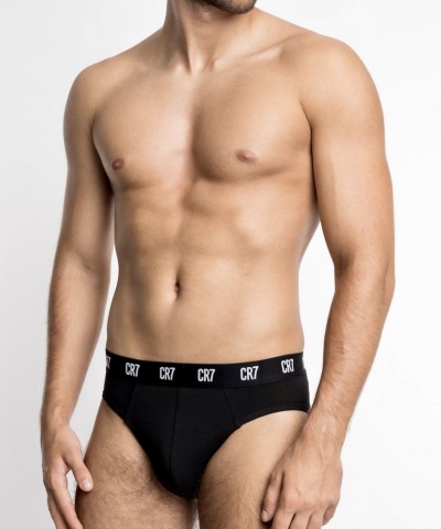 Cristiano Ronaldo Ανδρικά Σλιπ Μαύρα 3Pack Cristiano Ronaldo Ανδρικά Σλιπ Μαύρα 3Pack