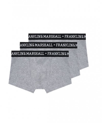 Franklin Marshall αντρικά μποξεράκια με εξωτερικό λάστιχο (Συσκευασία 3 τεμαχιών)-I101290-N300 Γκρι Μελανζέ Franklin Marshall αντρικά μποξεράκια με εξωτερικό λάστιχο (Συσκευασία 3 τεμαχιών)-I101290-N300 Γκρι Μελανζέ