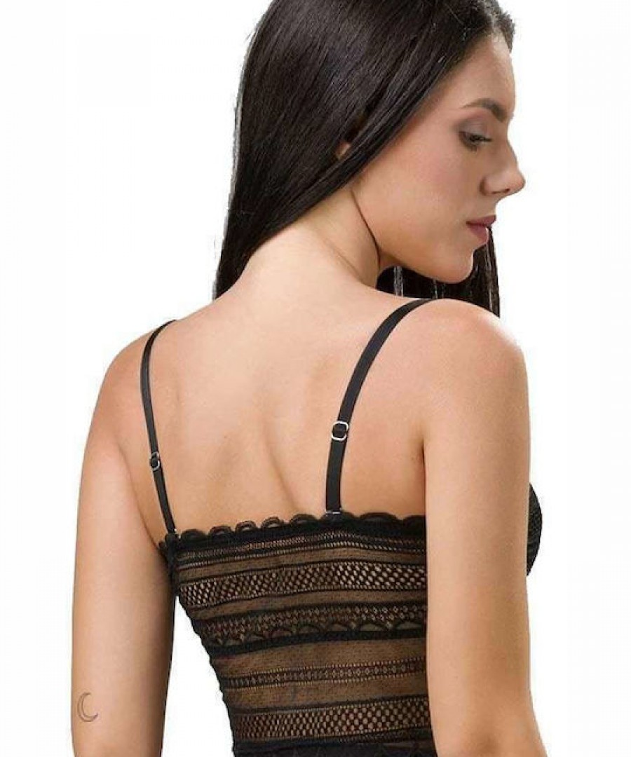 Μαύρο Strapless Σουτιέν χωρίς Ενίσχυση & χωρίς Μπανέλες