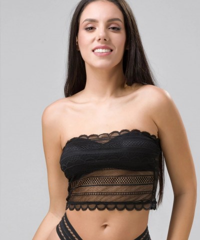 Μαύρο Strapless Σουτιέν χωρίς Ενίσχυση & χωρίς Μπανέλες Μαύρο Strapless Σουτιέν χωρίς Ενίσχυση & χωρίς Μπανέλες