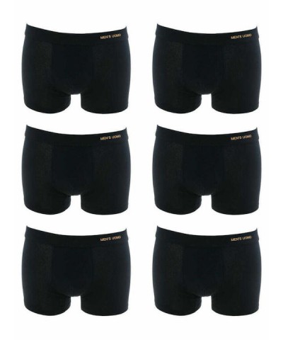Uomo Ανδρικά Μποξεράκια Μαύρα 6Pack Uomo Ανδρικά Μποξεράκια Μαύρα 6Pack