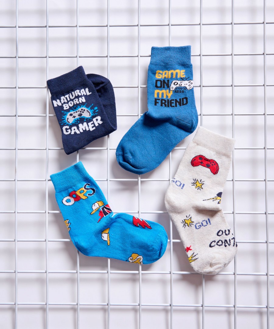 Παιδικές κάλτσες set Gamer Πολύχρωμες