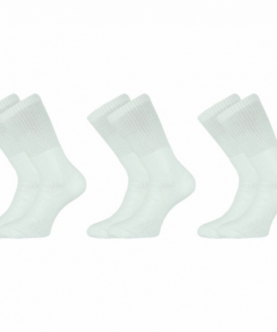 Ανδρικές κάλτσες Λευκές, 3 ζεύγη πετσετέ