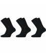 Ανδρικές κάλτσες Μαύρες, 3 ζεύγη πετσετέ