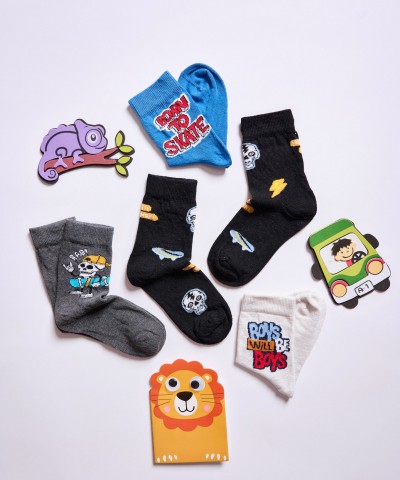 Παιδικές κάλτσες set Skate Πολύχρωμες Παιδικές κάλτσες set Skate Πολύχρωμες