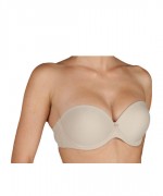 Creaciones Selene Carlota Μπεζ Strapless Σουτιέν Push Up