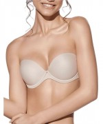 Creaciones Selene Carlota Μπεζ Strapless Σουτιέν Push Up