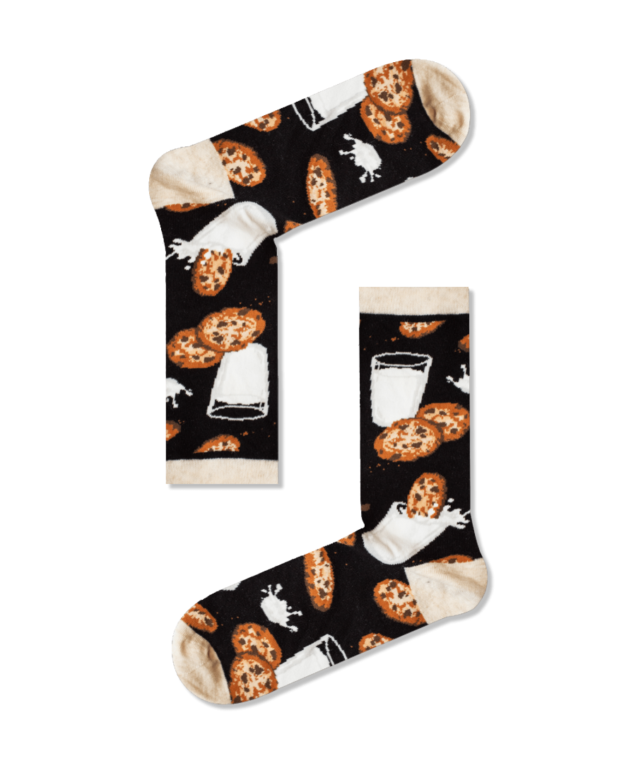 Βαμβακερές κάλτσες με σχέδια cookies & milk Ekmen