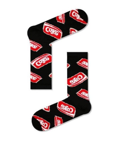 Μακριές Κάλτσες Με Σχέδιο "coca -cola" Σε Μαύρο Χρώμα Μακριές Κάλτσες Με Σχέδιο "coca -cola" Σε Μαύρο Χρώμα
