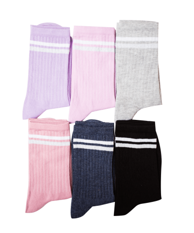 Βαμβακερές κάλτσες 6 ζεύγη 