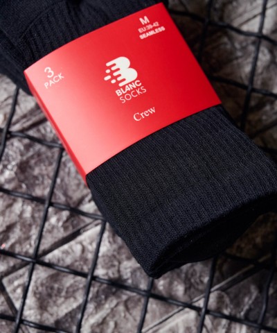 Κάλτσες Μαύρες Αθλητικές (3 Ζεύγη)