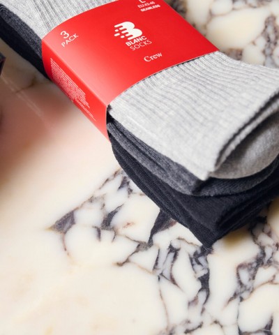 Κάλτσες Αθλητικές (3 Ζεύγη) (Γκρι,Ανθρακί,Μαύρο)