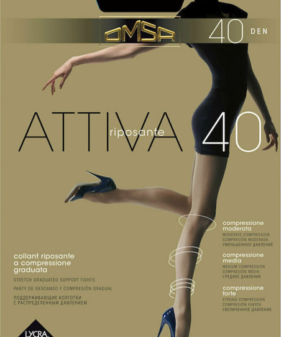 Omsa 1+1 Δώρο Καλσόν 40 Den Μαύρο