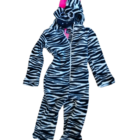 Ολόσωμο fleece παιδικό ζέβρα Ολόσωμο fleece παιδικό ζέβρα