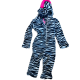 Ολόσωμο fleece παιδικό ζέβρα