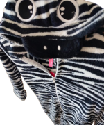 Ολόσωμο fleece παιδικό ζέβρα