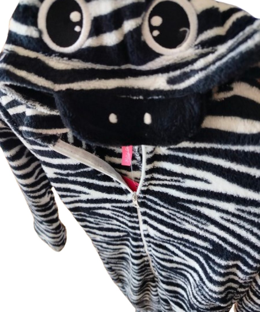 Ολόσωμο fleece παιδικό ζέβρα