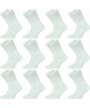 Πετσετέ κάλτσες 12 ζευγάρια Λευκό