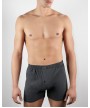 Μποξερ με κουμπί και εσωτερικό λάστιχο Ανθρακί
