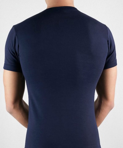 Anatolia Ανδρικές φανέλες κοντό μανίκι σε Μπλε χρώμα, συσκευασία 2 τεμαχίων