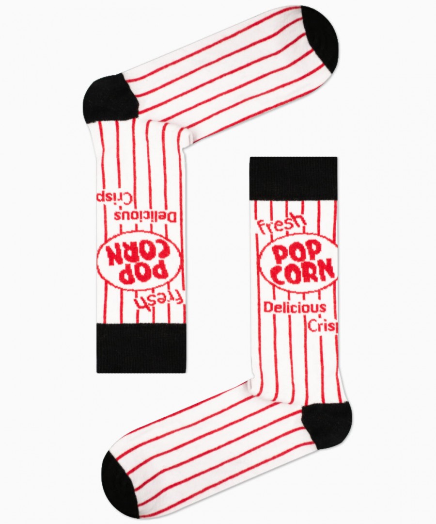 Βαμβακερές Κάλτσες με Σχέδια με Pop Corn Πολύχρωμα