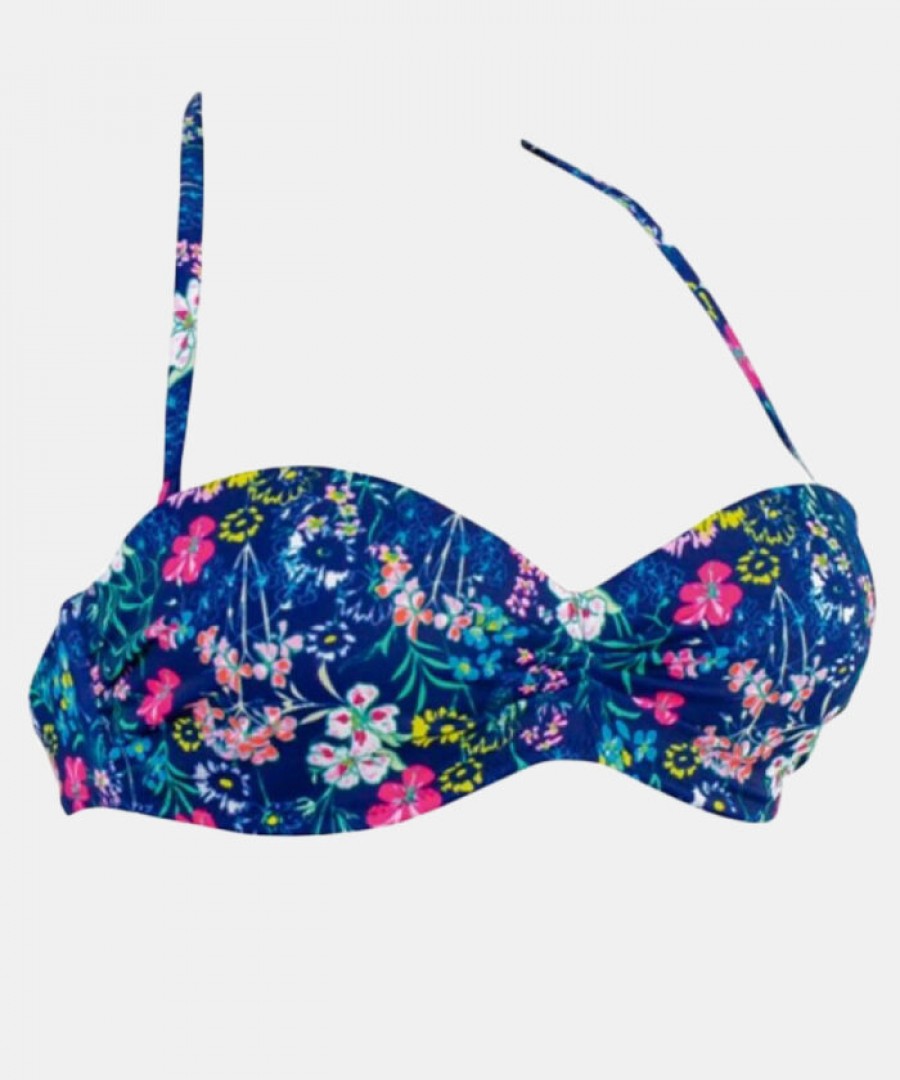 Push UP CUP B Strapless Μαγιό Floral