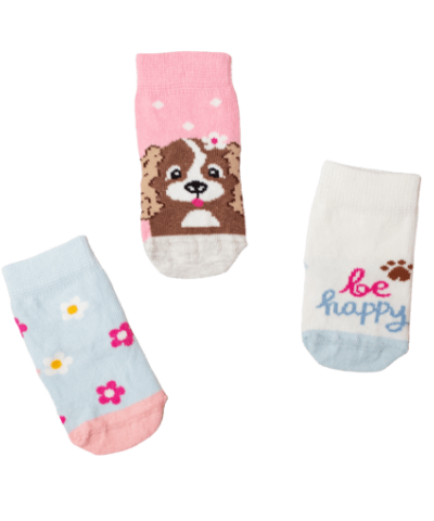 Βρεφικές Κάλτσες Σετ “Be Happy” Βρεφικές Κάλτσες Σετ “Be Happy”