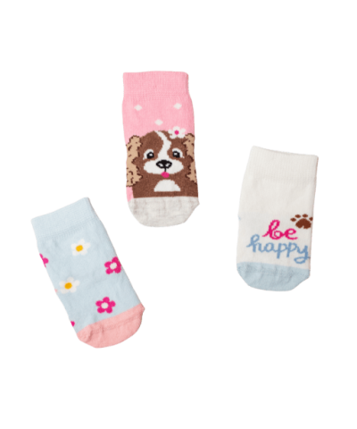 Βρεφικές Κάλτσες Σετ “Be Happy” Βρεφικές Κάλτσες Σετ “Be Happy”