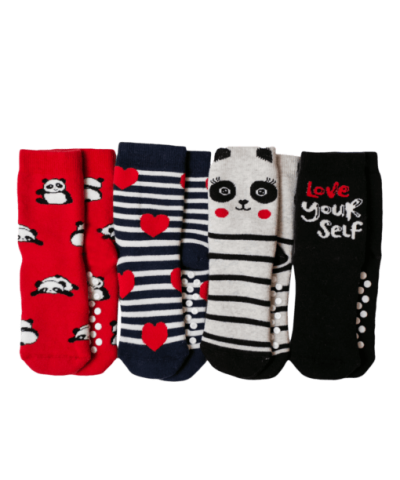 Παιδικές Κάλτσες Πετσετέ με Abs Τάπες Σετ “Love Your Self” Παιδικές Κάλτσες Πετσετέ με Abs Τάπες Σετ “Love Your Self”
