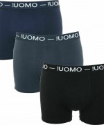 Uomo Ανδρικά Μποξεράκια Black/Blue 3Pack