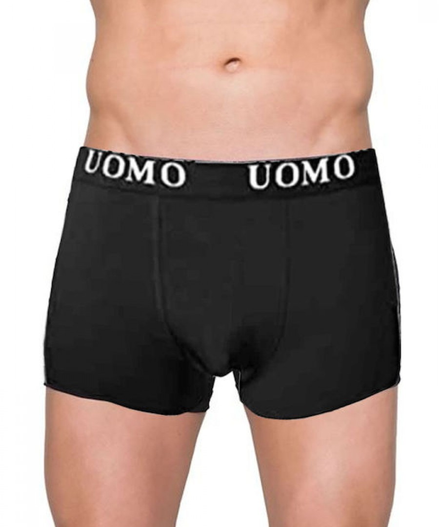 Uomo Ανδρικά Μποξεράκια Μαύρο 12Pack