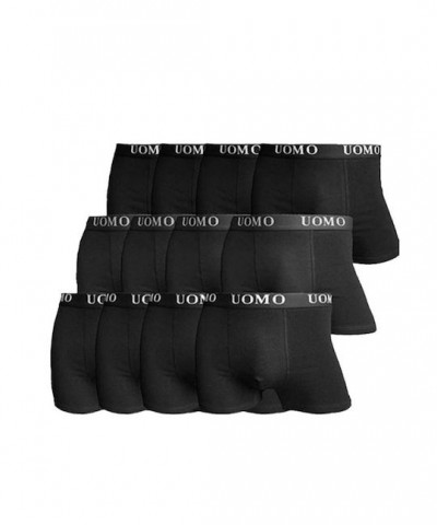 Uomo Ανδρικά Μποξεράκια Μαύρο 12Pack Uomo Ανδρικά Μποξεράκια Μαύρο 12Pack