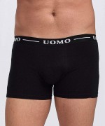 Uomo 1012 Ανδρικό Μποξεράκι Μαύρο Uomo 1012 Ανδρικό Μποξεράκι Μαύρο