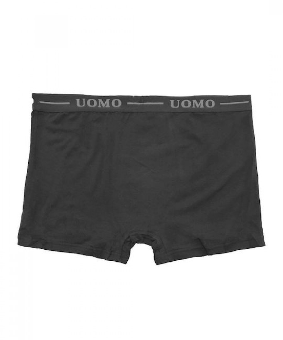 Uomo Ανδρικά Μποξεράκια 3Pack μαύρο Uomo Ανδρικά Μποξεράκια 3Pack μαύρο